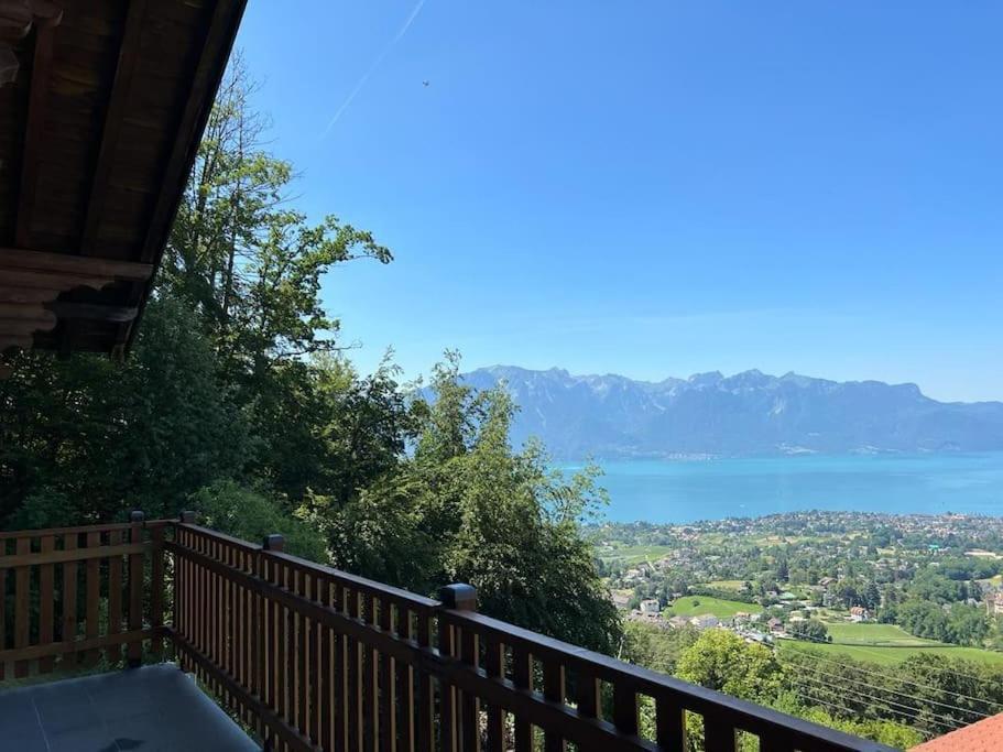 Swiss Chalet - Mountain And Lake View Blonay Ngoại thất bức ảnh